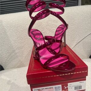 Rene Caovilla Fuchsia Serpente